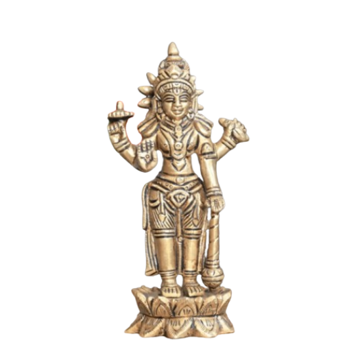Brass Standing Lord Vishnu Statue
